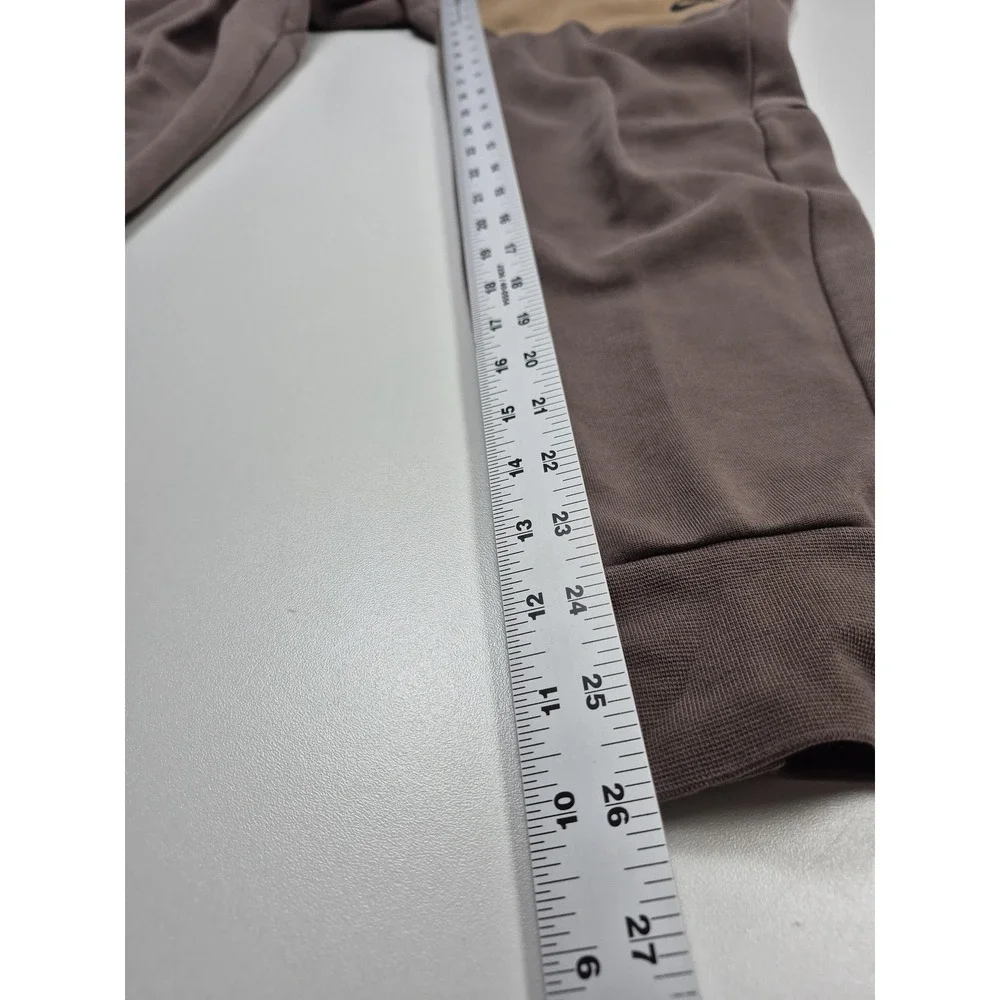 Nike Sweatpants Brown Tech Fleece Joggers Pockets Colorblock CU4495-004 Men's S